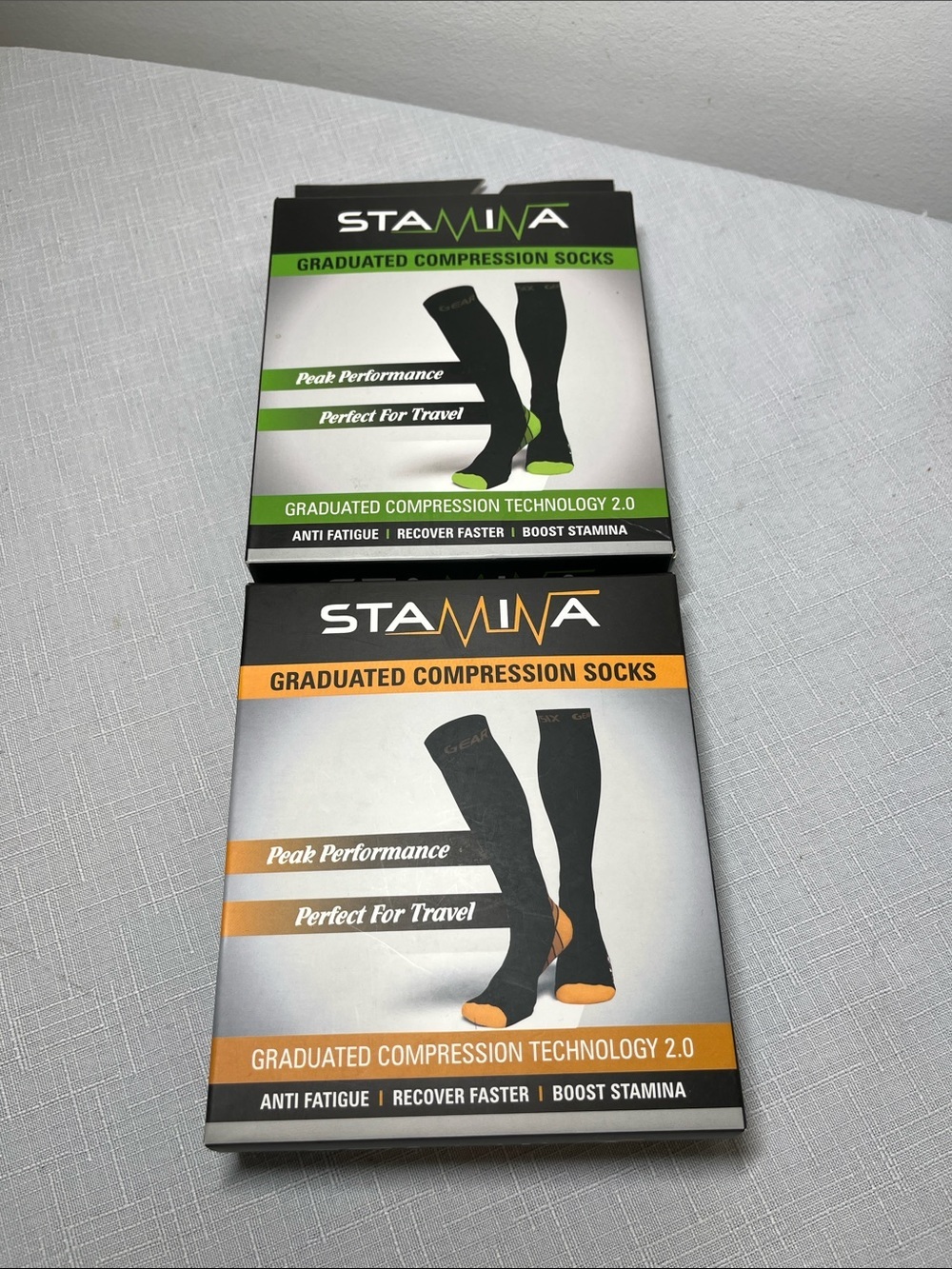 New 2 Pairs physic Gear Stamina Graduated Compression Socks. Travel
L / XL